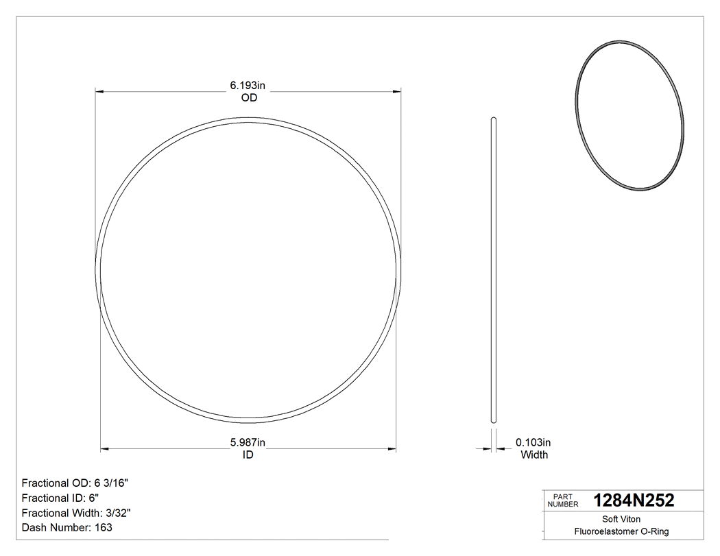 Technical drawing - 1284N252